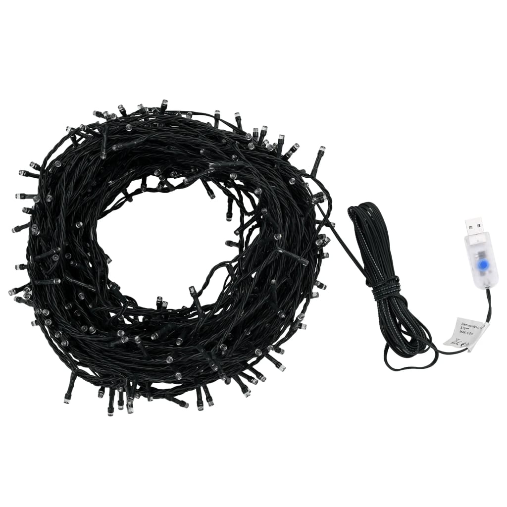 vidaXL Sznur 400 lampek LED, 40 m, zimne białe światło