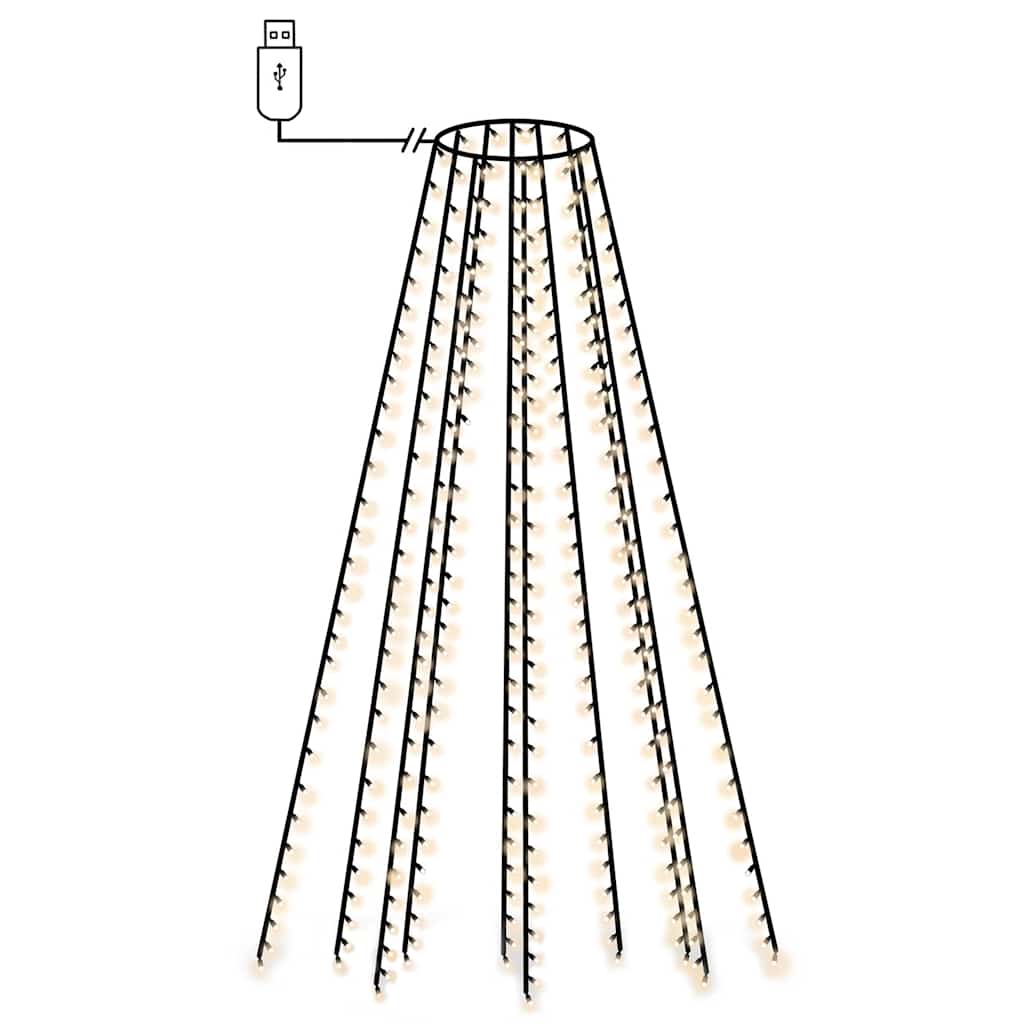 vidaXL Lampki choinkowe w formie siatki, 150 LED, 150 cm