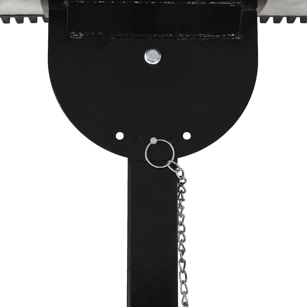 vidaXL Pług ręczny do odśnieżania, na kółkach, 100 x 44 cm