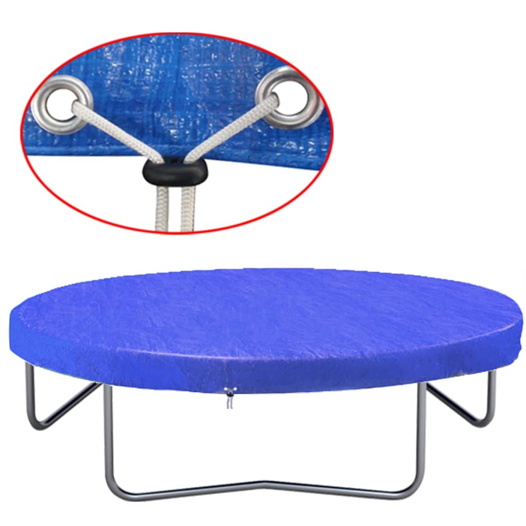 vidaXL Plandeka na trampolinę, PE, 450-457 cm, 90 g/m²