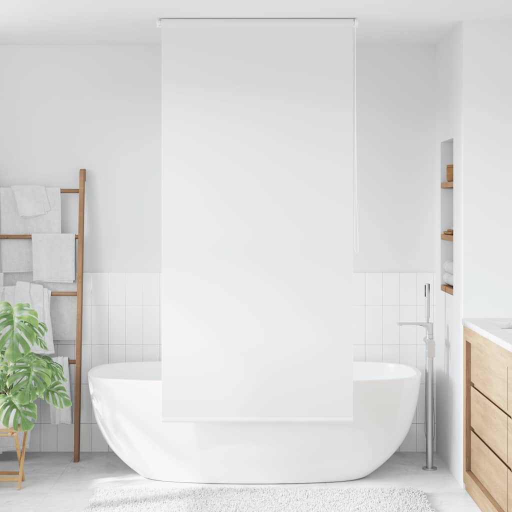 vidaXL Roleta prysznicowa 120 x 240 cm, biała