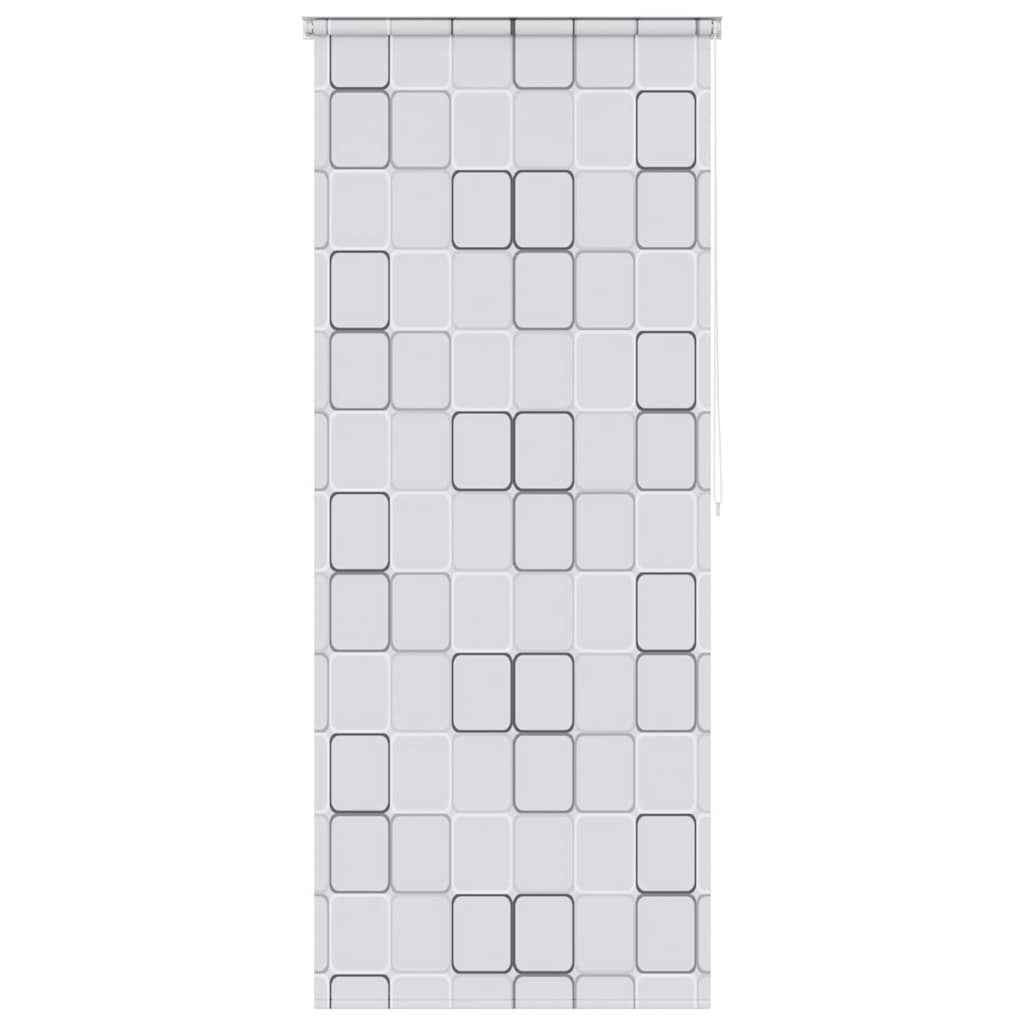 vidaXL Roleta prysznicowa 80 x 240 cm, wzór w kwadraty