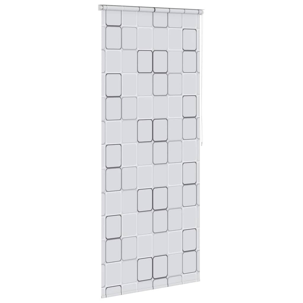 vidaXL Roleta prysznicowa 80 x 240 cm, wzór w kwadraty
