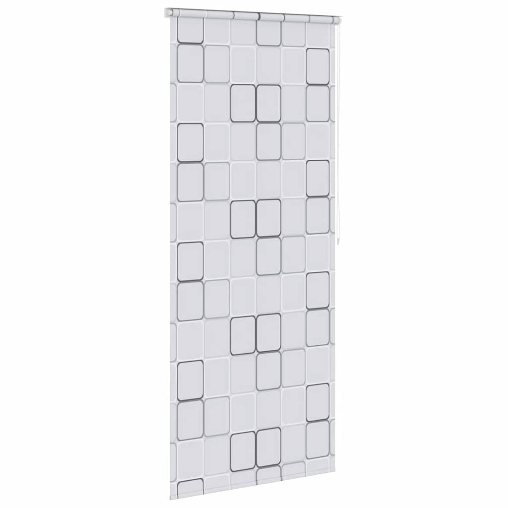 vidaXL Roleta prysznicowa 100 x 240 cm, wzór w kwadraty