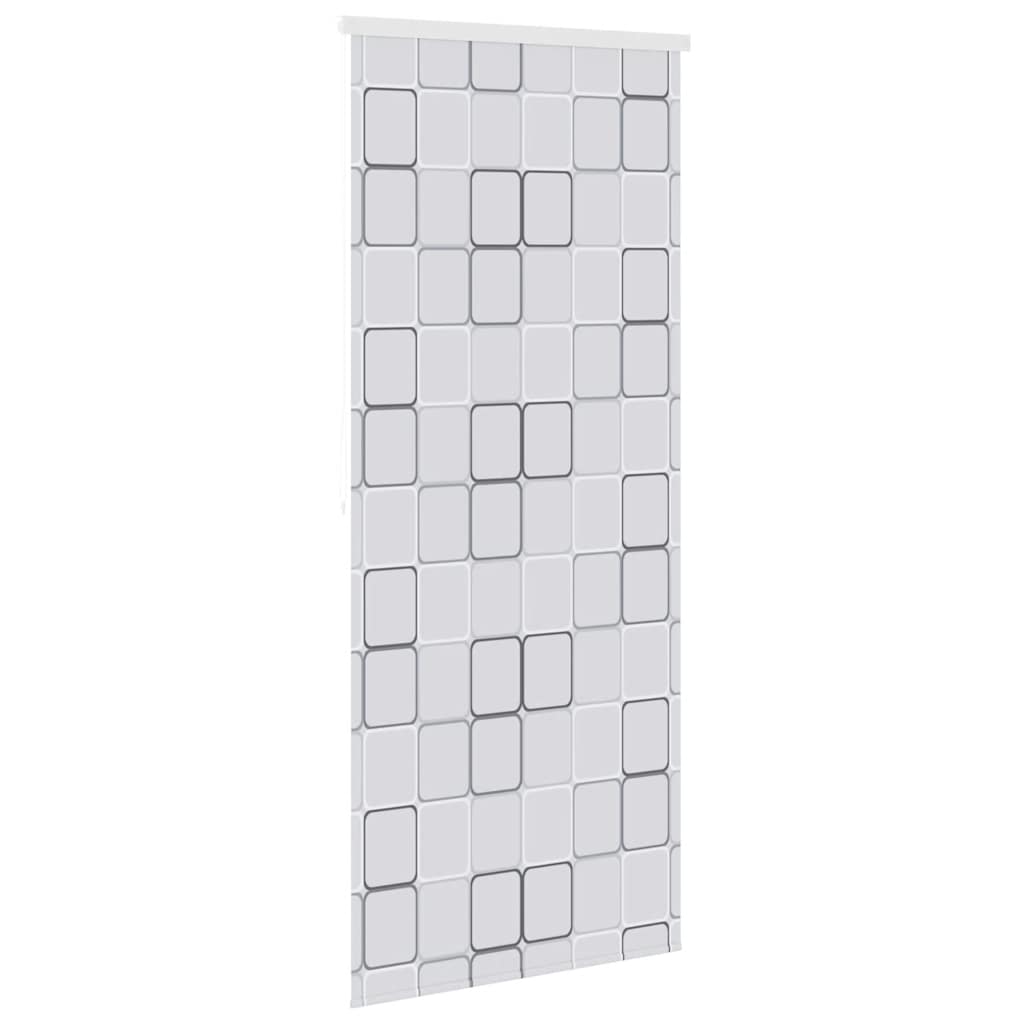 vidaXL Roleta prysznicowa 100 x 240 cm, wzór w kwadraty