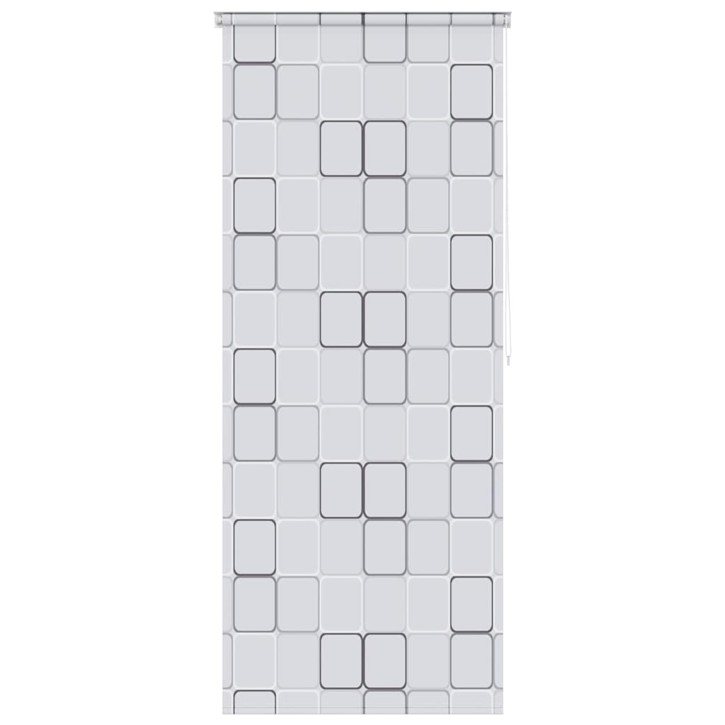 vidaXL Roleta prysznicowa 120 x 240 cm, wzór w kwadraty