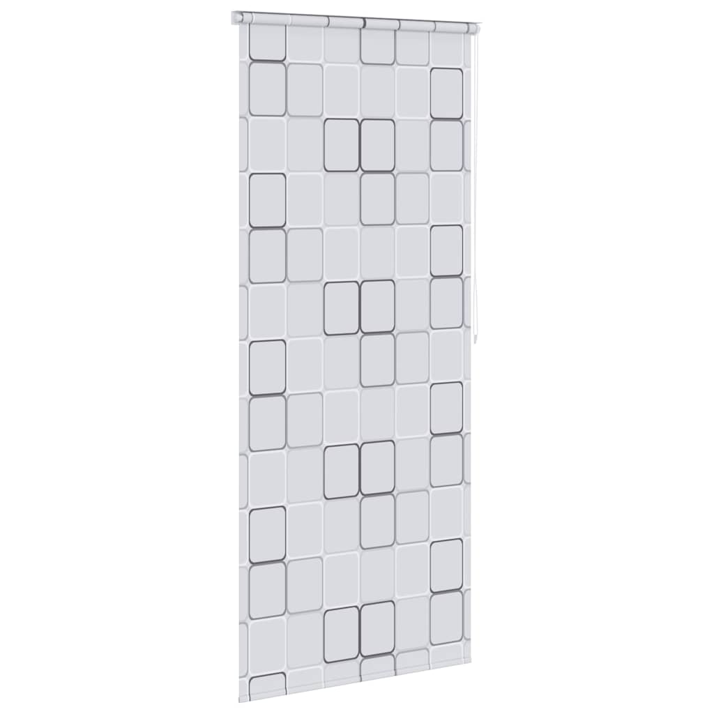 vidaXL Roleta prysznicowa 120 x 240 cm, wzór w kwadraty