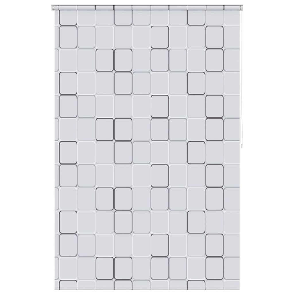 vidaXL Roleta prysznicowa 140 x 240 cm, wzór w kwadraty