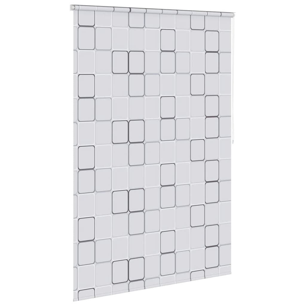 vidaXL Roleta prysznicowa 140 x 240 cm, wzór w kwadraty