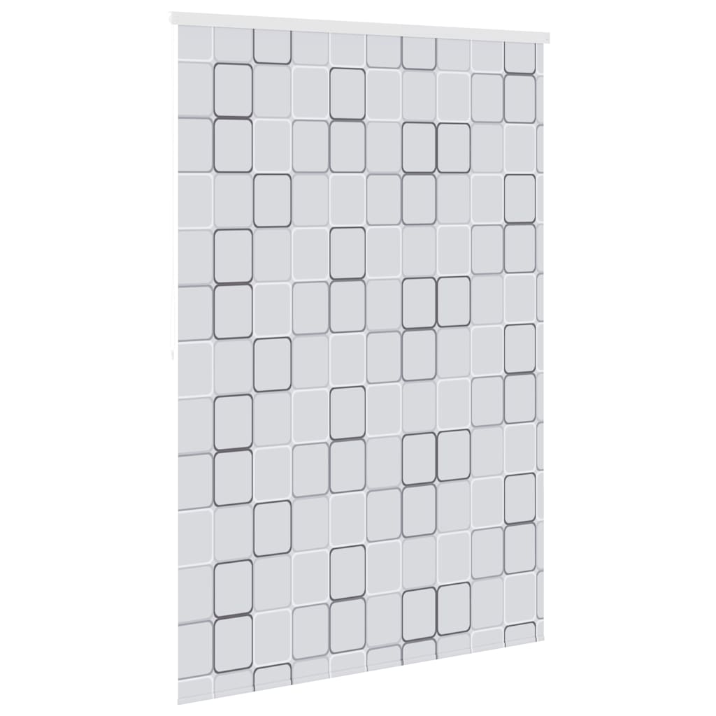 vidaXL Roleta prysznicowa 140 x 240 cm, wzór w kwadraty