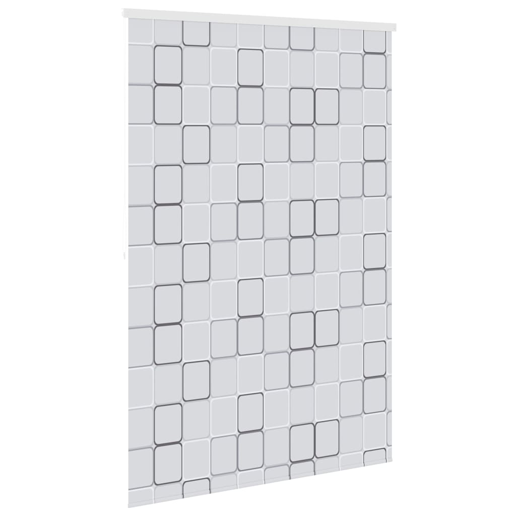 vidaXL Roleta prysznicowa 160 x 240 cm, wzór w kwadraty
