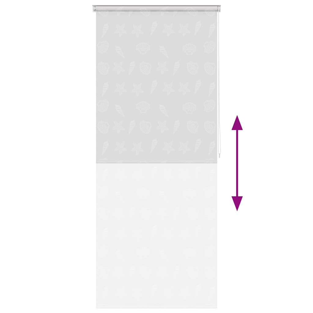 vidaXL Roleta prysznicowa 100 x 240 cm, wzór w rozgwiazdy