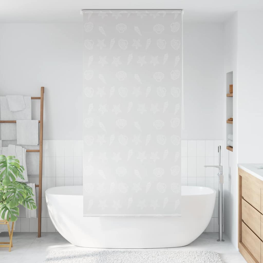 vidaXL Roleta prysznicowa 100 x 240 cm, wzór w rozgwiazdy