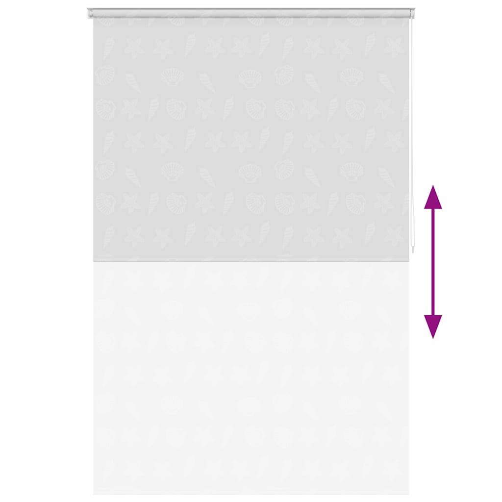 vidaXL Roleta prysznicowa 140 x 240 cm, wzór w rozgwiazdy