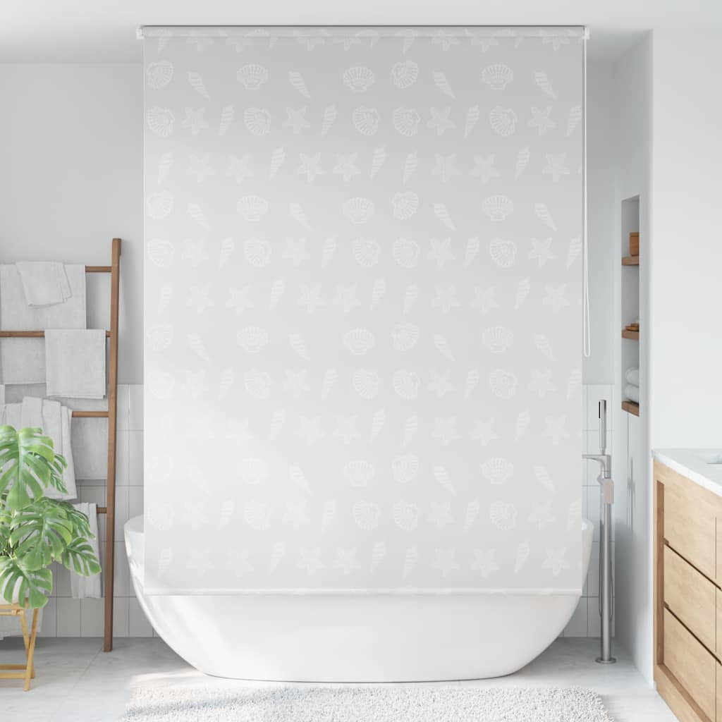 vidaXL Roleta prysznicowa 140 x 240 cm, wzór w rozgwiazdy
