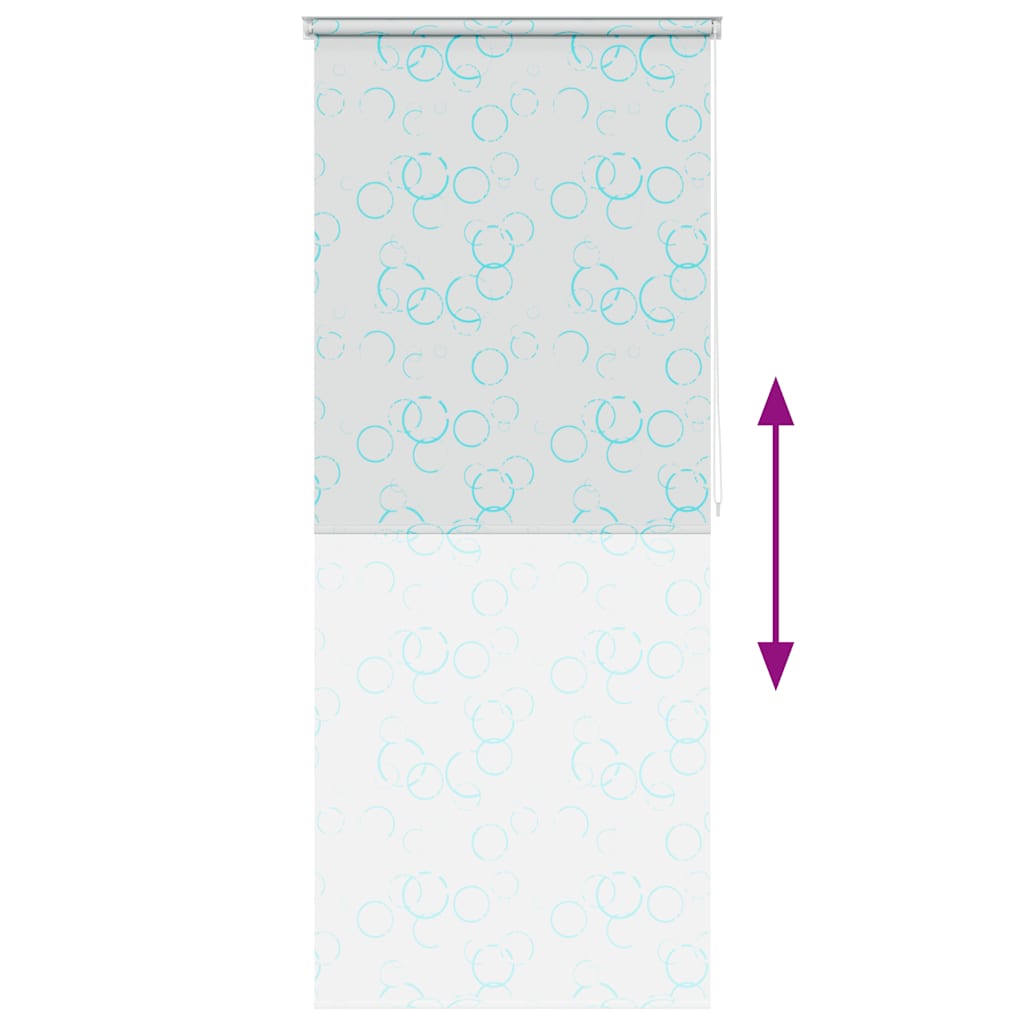 vidaXL Roleta prysznicowa 80 x 240 cm, wzór w bąbelki