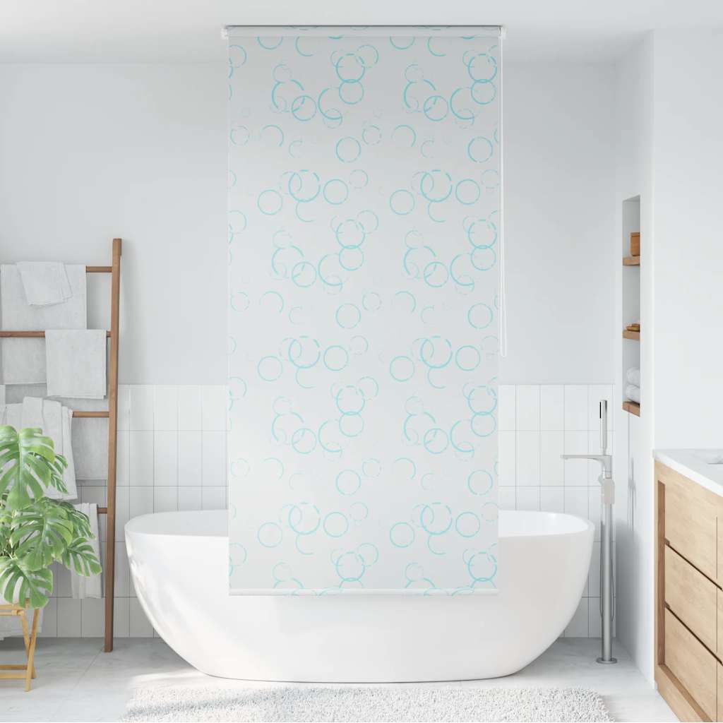 vidaXL Roleta prysznicowa 120 x 240 cm, wzór w bąbelki