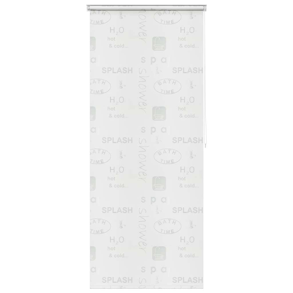 vidaXL Roleta prysznicowa 80 x 240 cm, z napisami