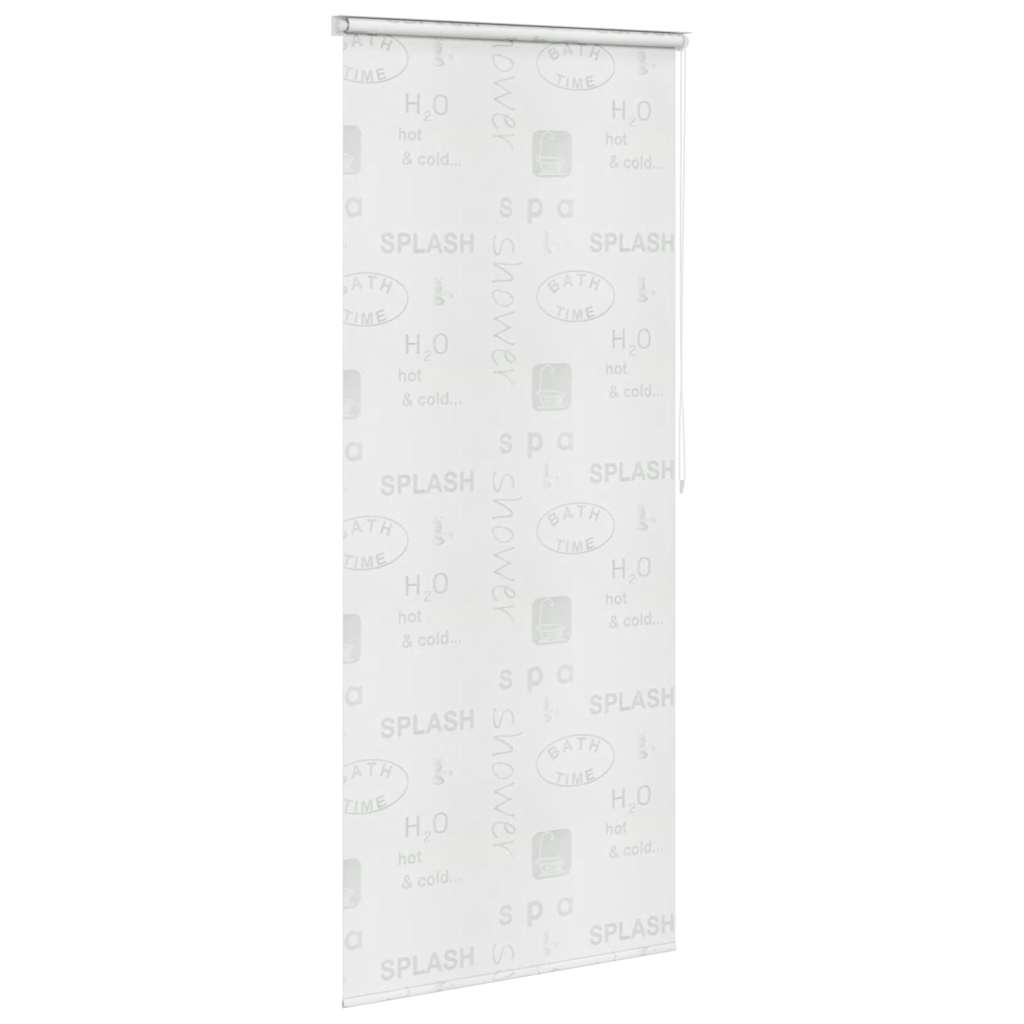 vidaXL Roleta prysznicowa 100 x 240 cm, z napisami