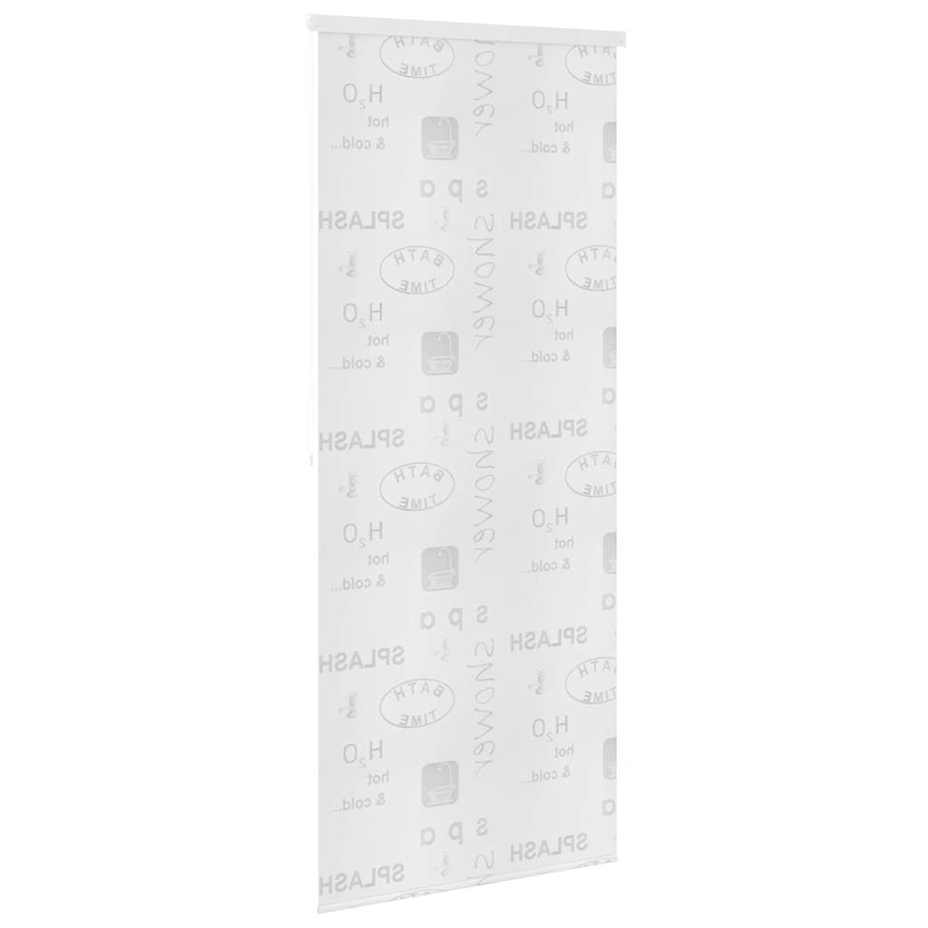 vidaXL Roleta prysznicowa 100 x 240 cm, z napisami