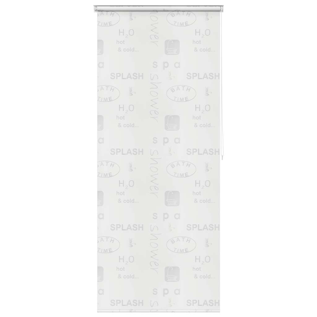 vidaXL Roleta prysznicowa 120 x 240 cm, z napisami