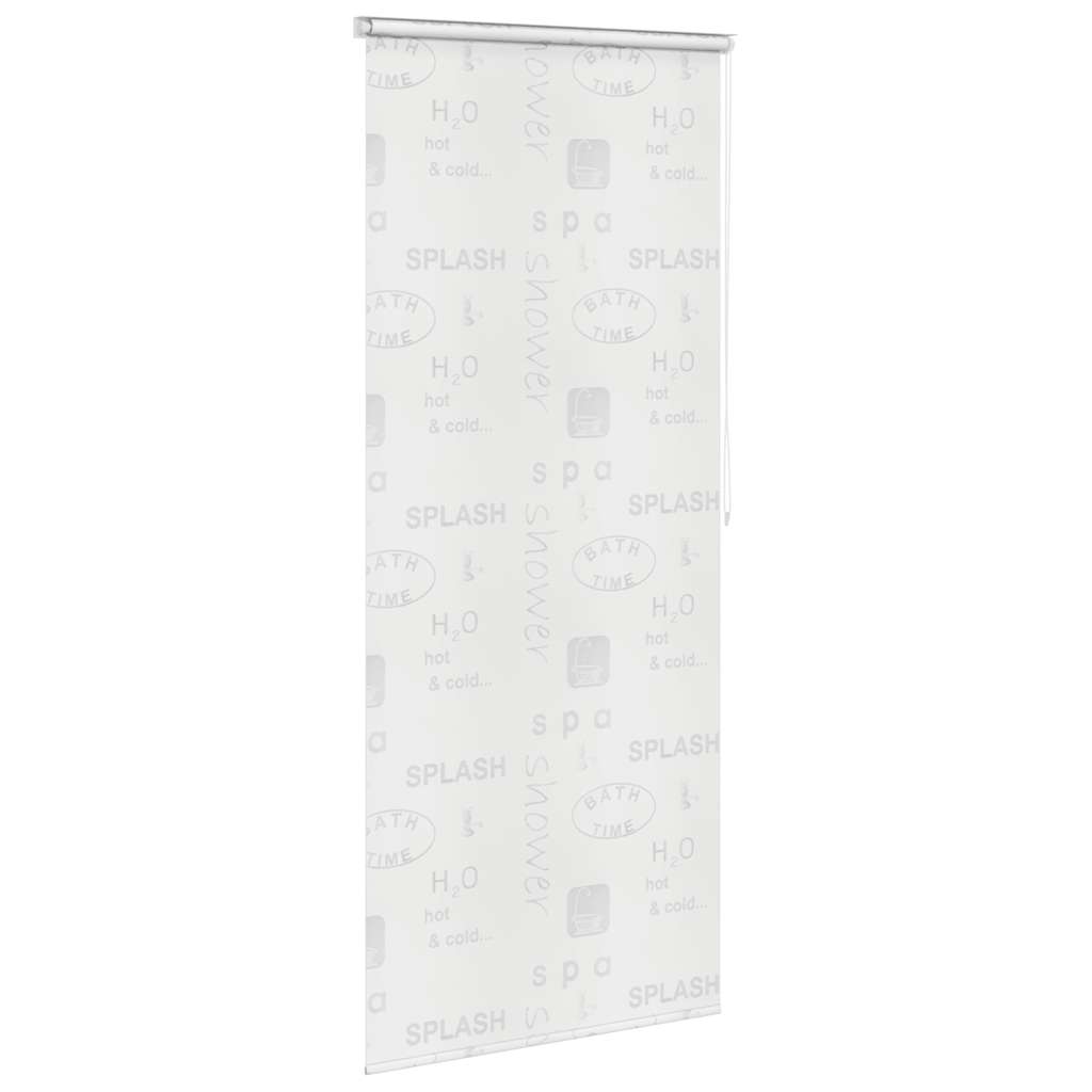 vidaXL Roleta prysznicowa 120 x 240 cm, z napisami