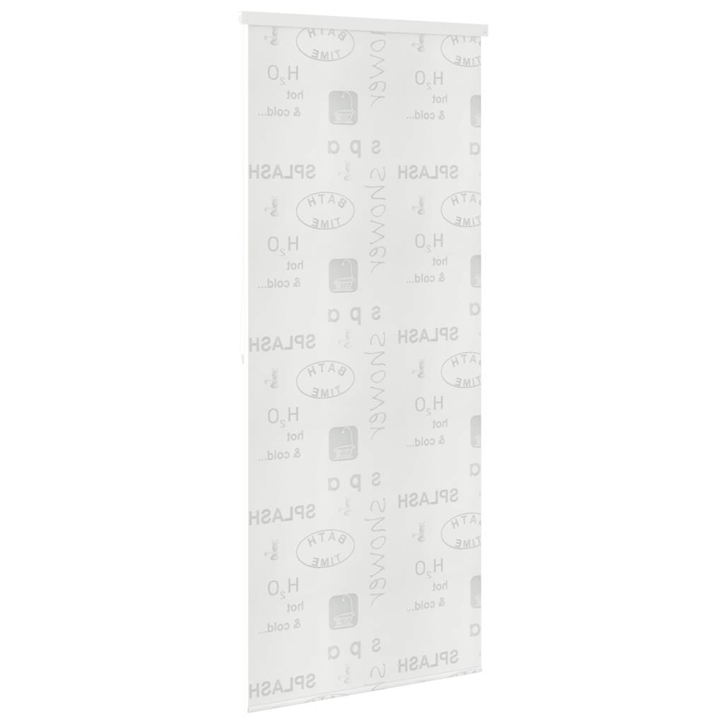 vidaXL Roleta prysznicowa 120 x 240 cm, z napisami
