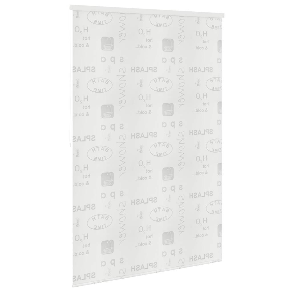 vidaXL Roleta prysznicowa 140 x 240 cm, z napisami