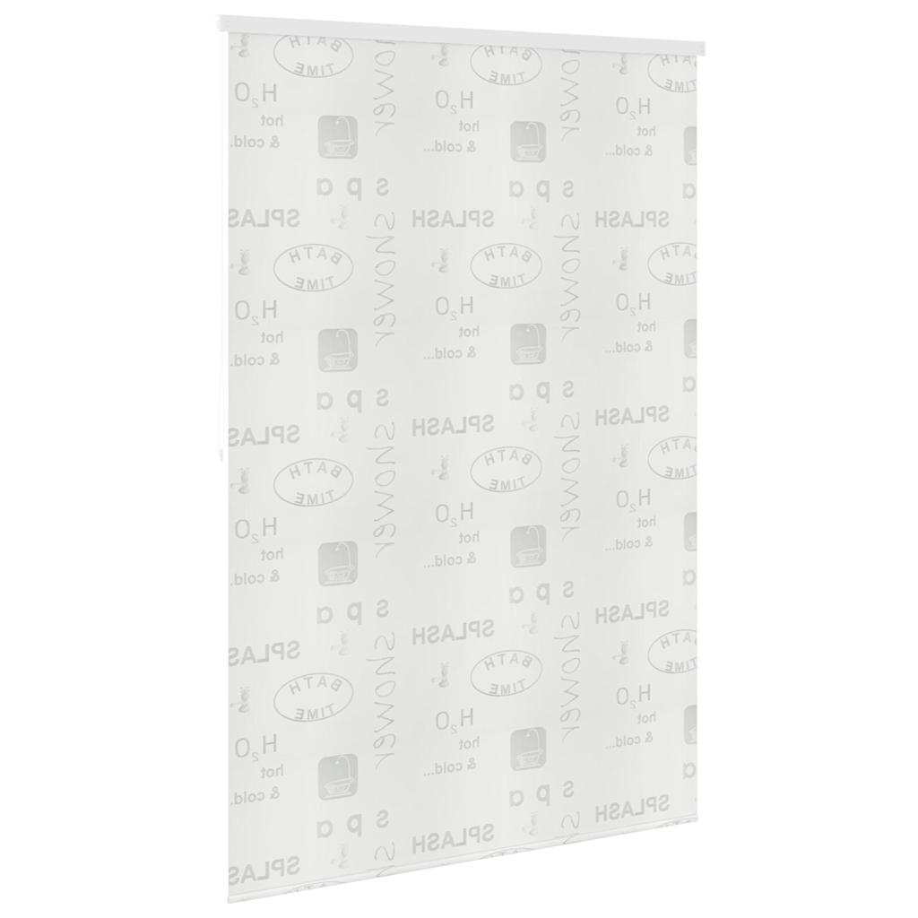 vidaXL Roleta prysznicowa 160x240 cm, z napisami