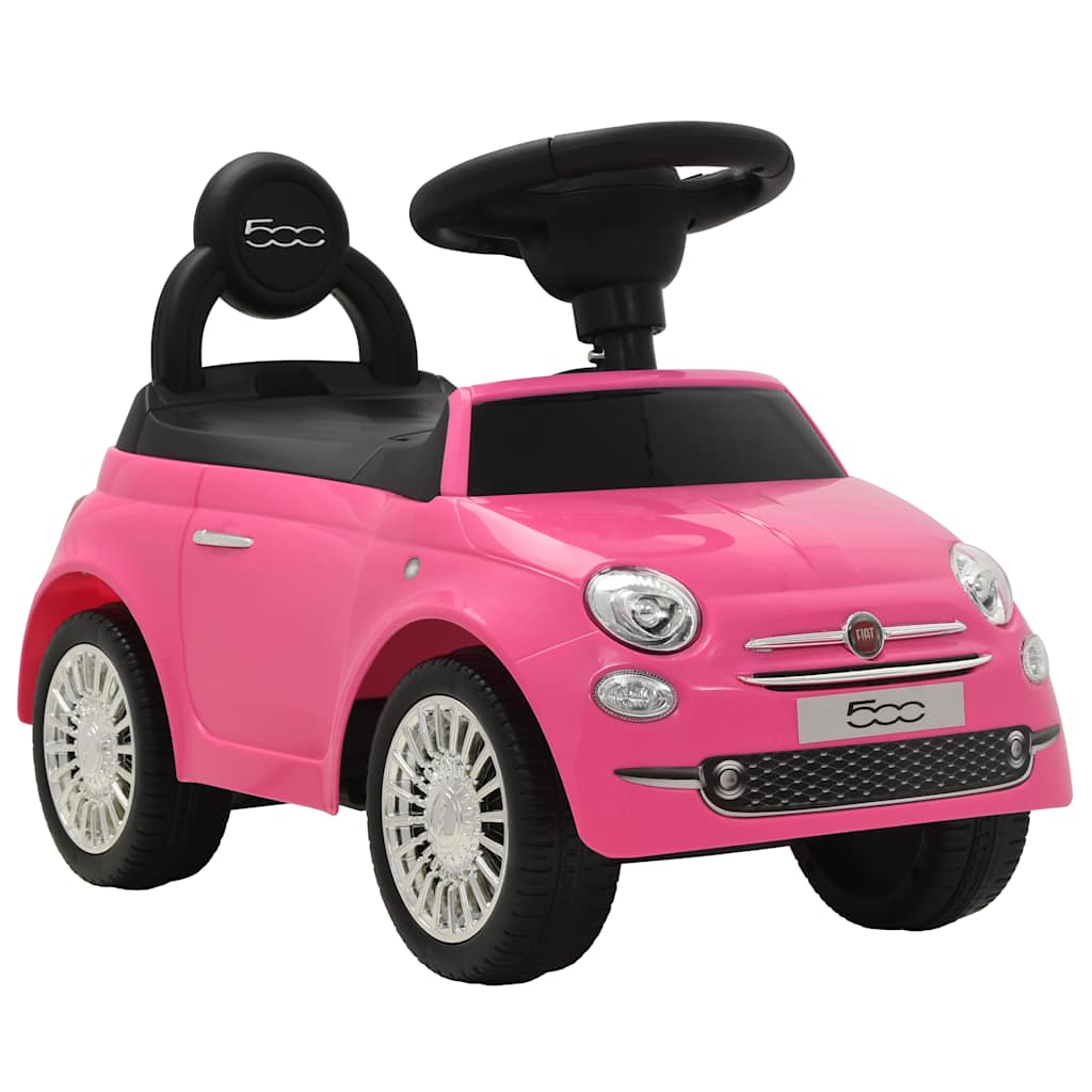 vidaXL Samochód jeździk Fiat 500, różowy