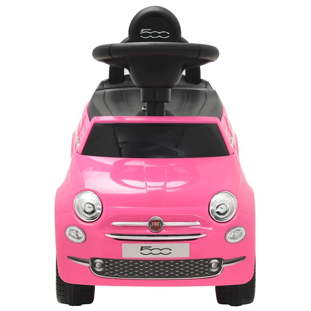 vidaXL Samochód jeździk Fiat 500, różowy