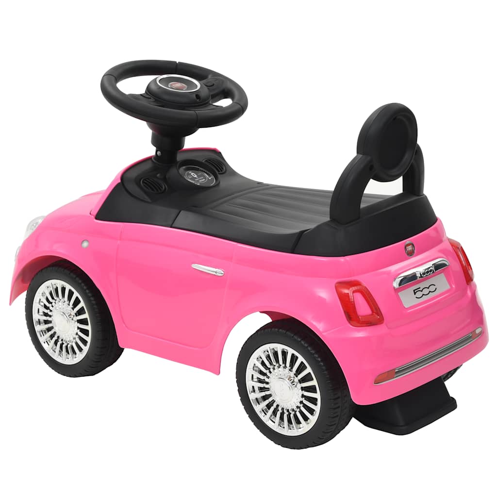 vidaXL Samochód jeździk Fiat 500, różowy
