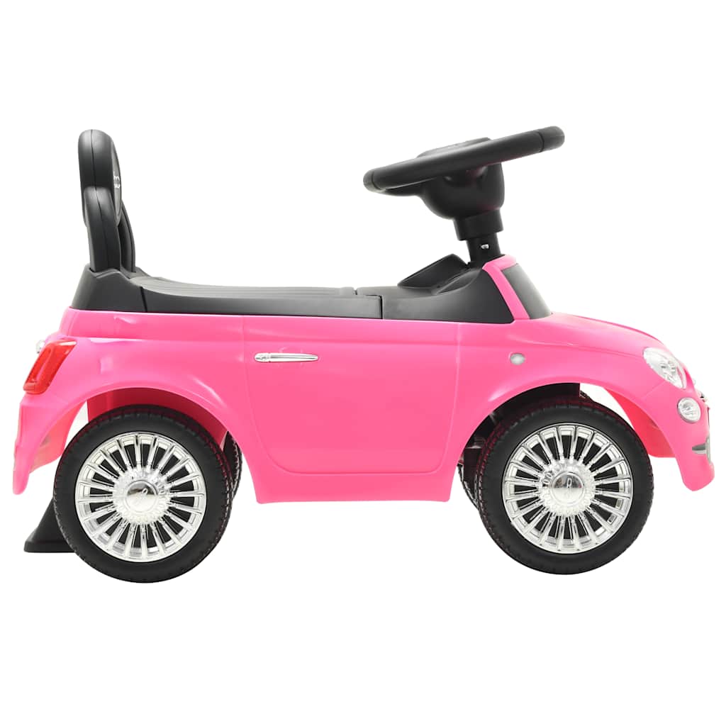 vidaXL Samochód jeździk Fiat 500, różowy