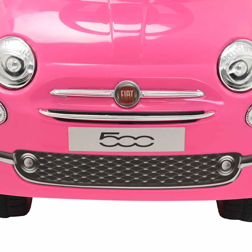 vidaXL Samochód jeździk Fiat 500, różowy