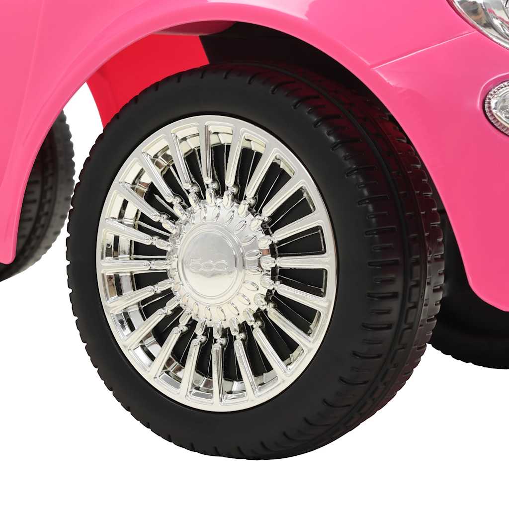 vidaXL Samochód jeździk Fiat 500, różowy