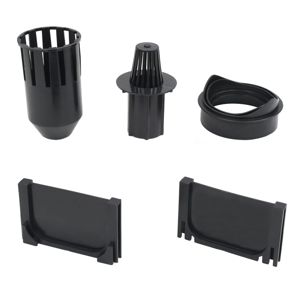 vidaXL Kanały odpływowe, 3 szt., plastik, 3 m