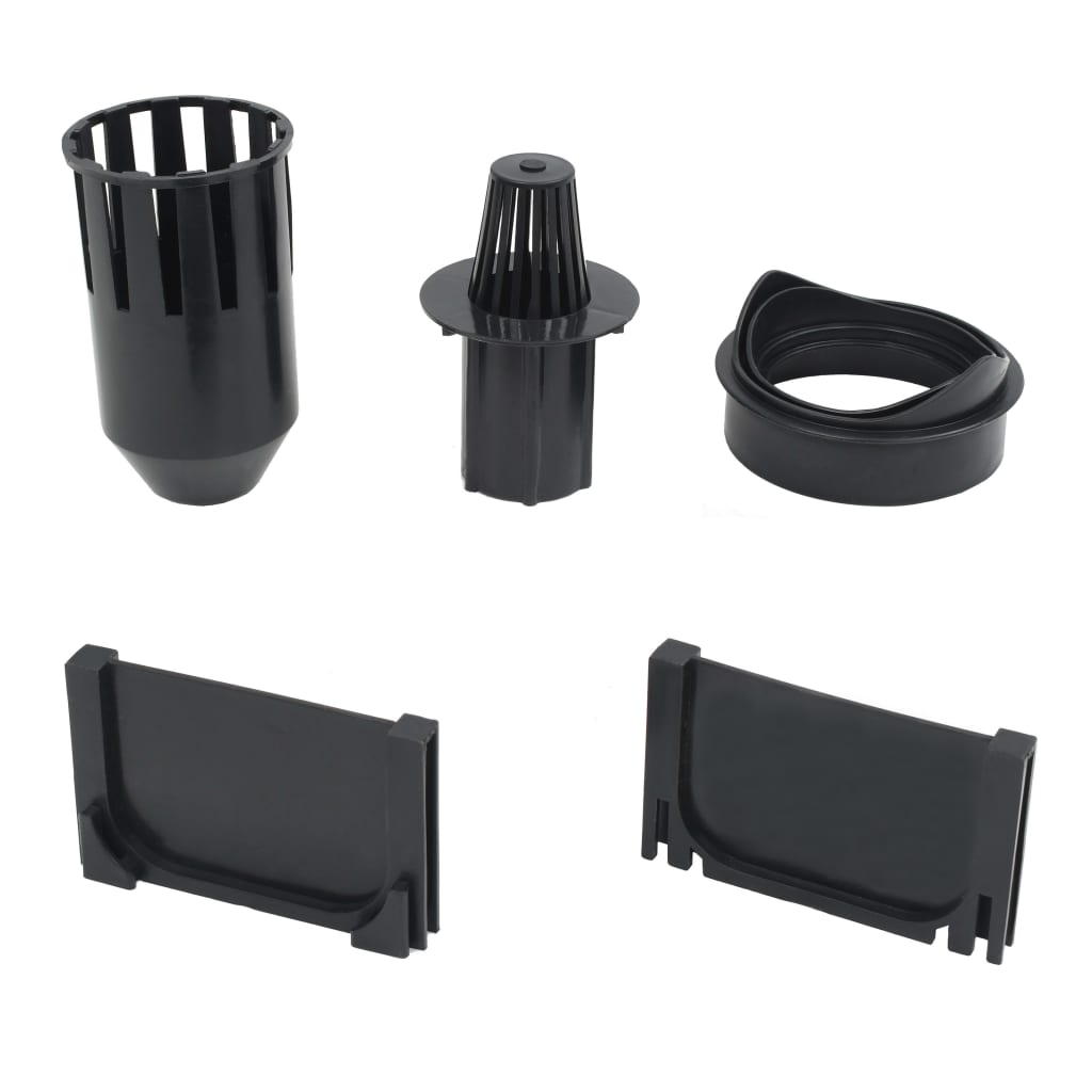 vidaXL Kanały odpływowe, 12 szt., plastik, 12 m