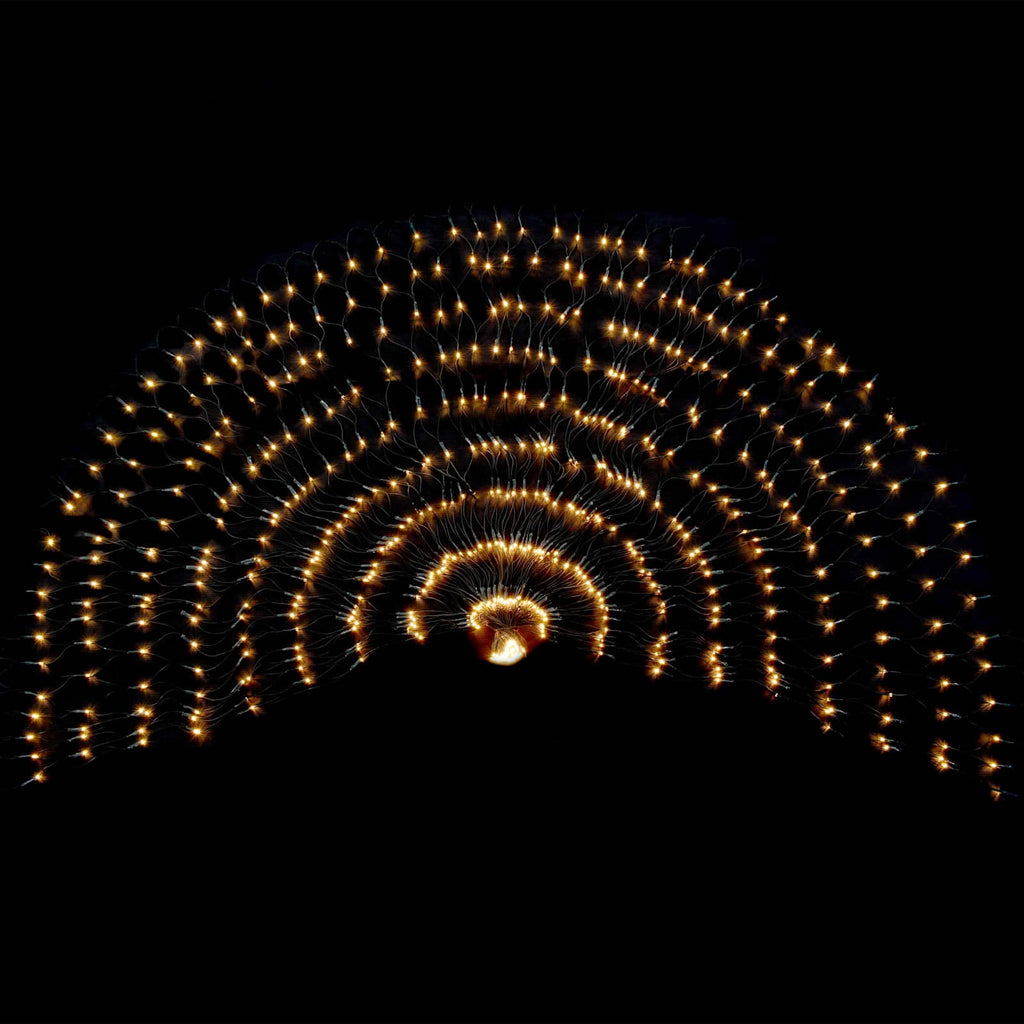 vidaXL Siatka LED Ciemna zieleń