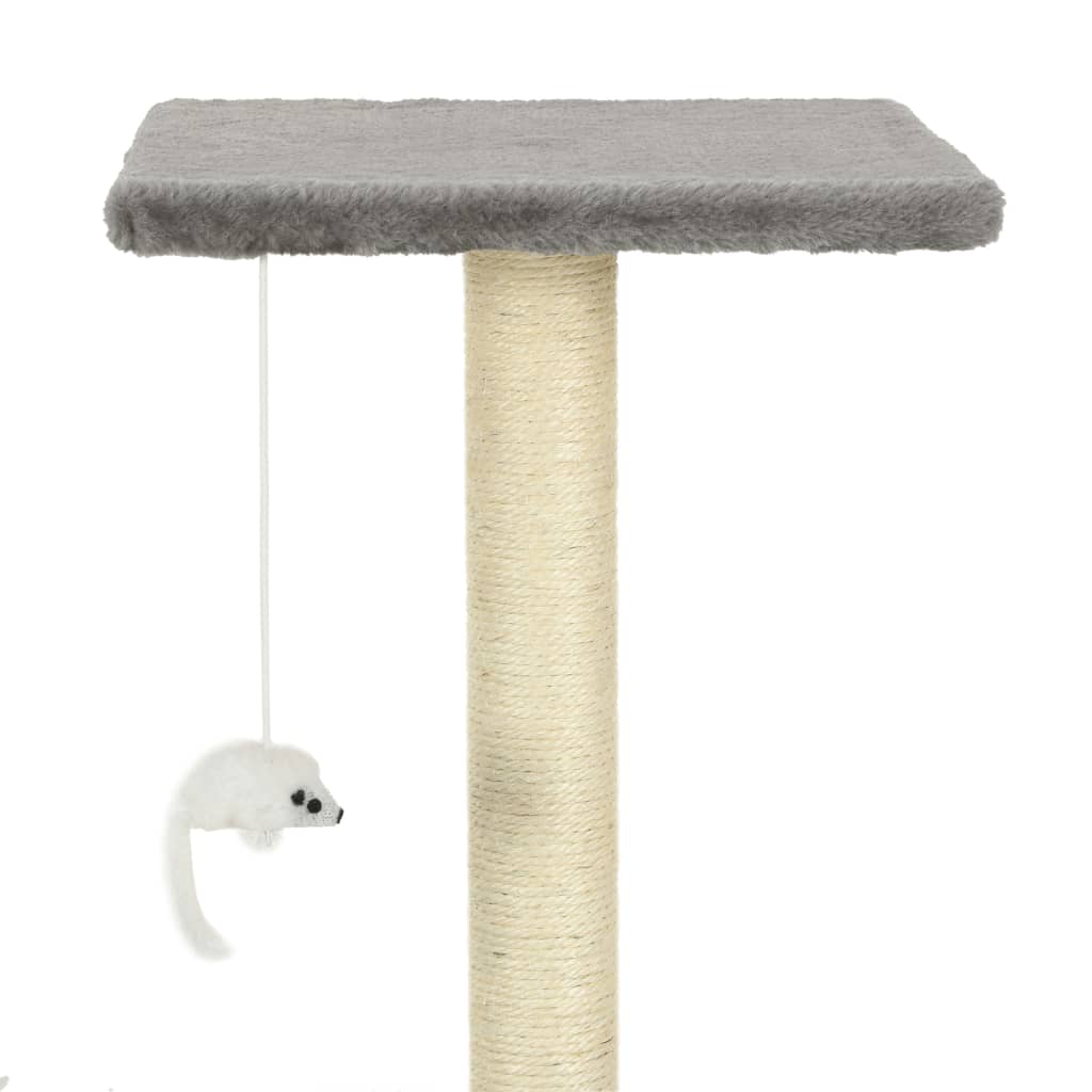 vidaXL Drapak dla kota ze sizalowymi słupkami, 95 cm, szary