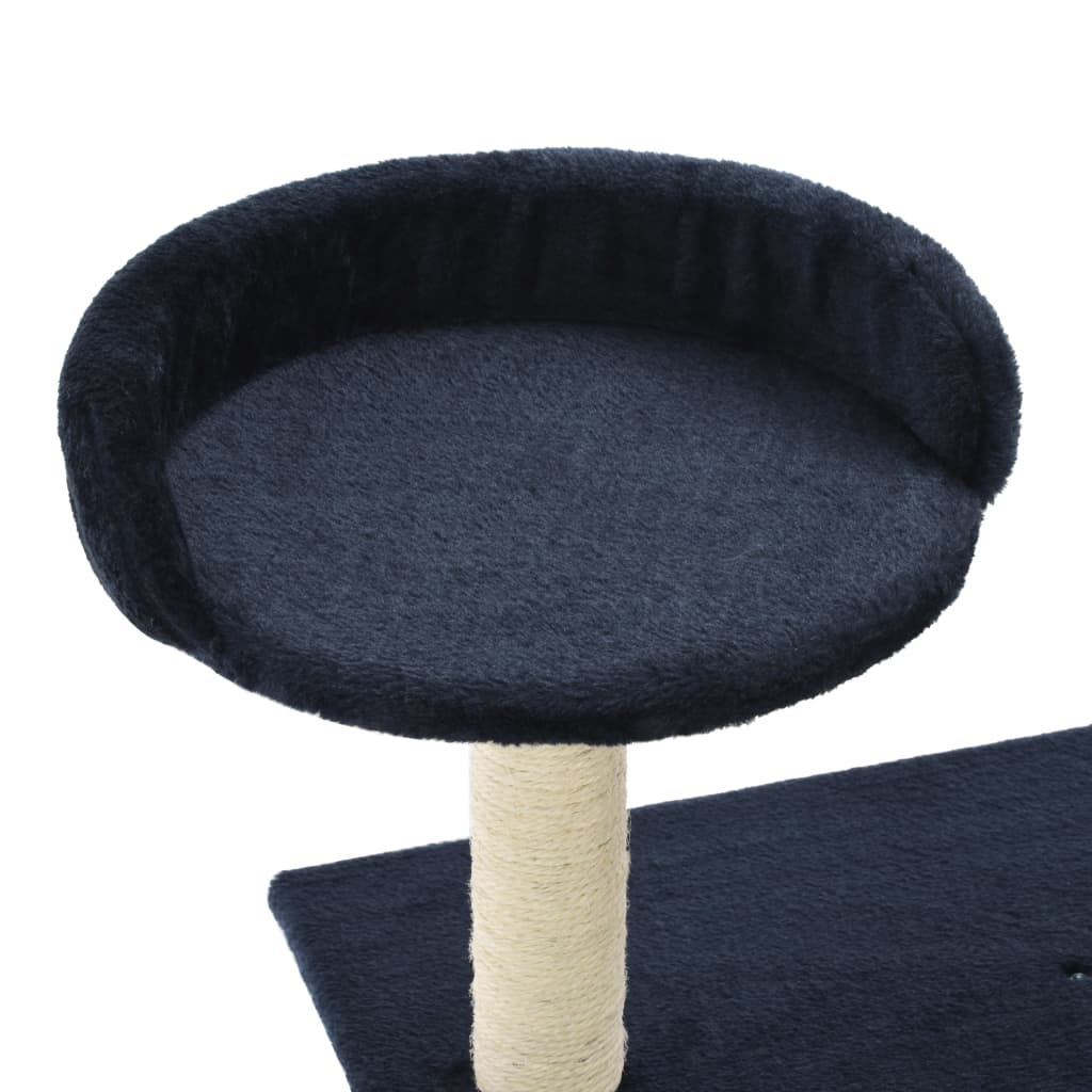 vidaXL Drapak dla kota ze słupkami sizalowymi, 95 cm, granatowy