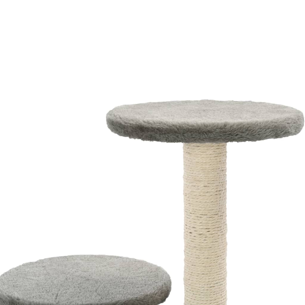 vidaXL Drapak dla kota z sizalowymi słupkami, 60 cm, szary