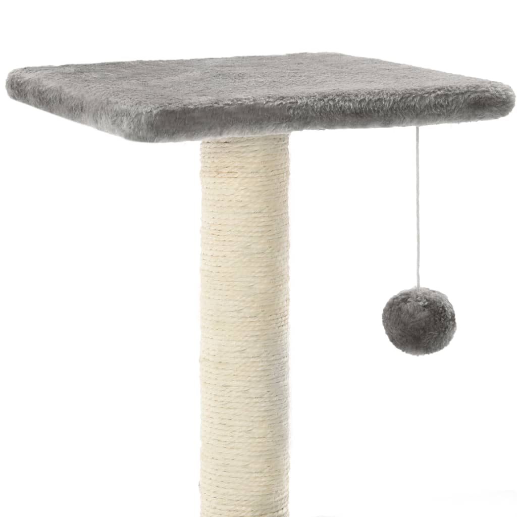 vidaXL Drapak dla kota z sizalowymi słupkami, 65 cm, szary