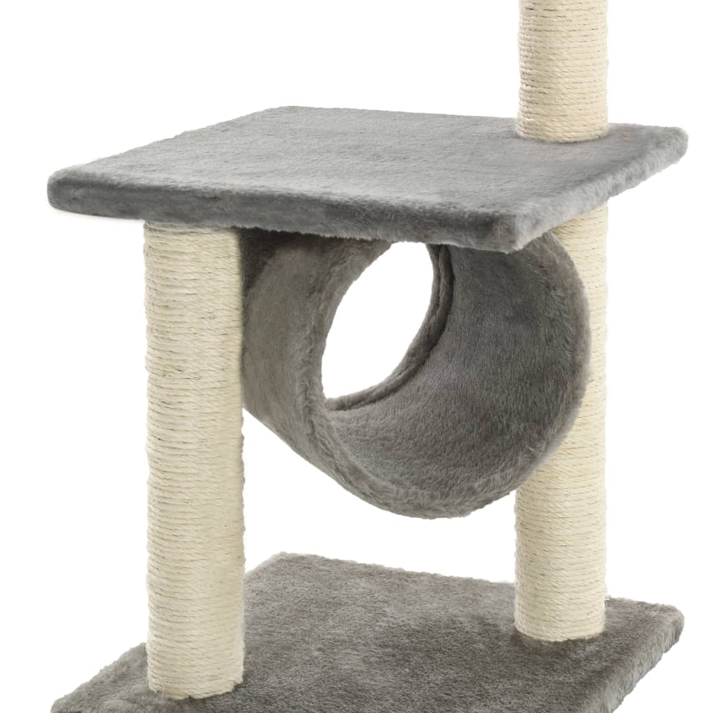 vidaXL Drapak dla kota z sizalowymi słupkami, 65 cm, szary