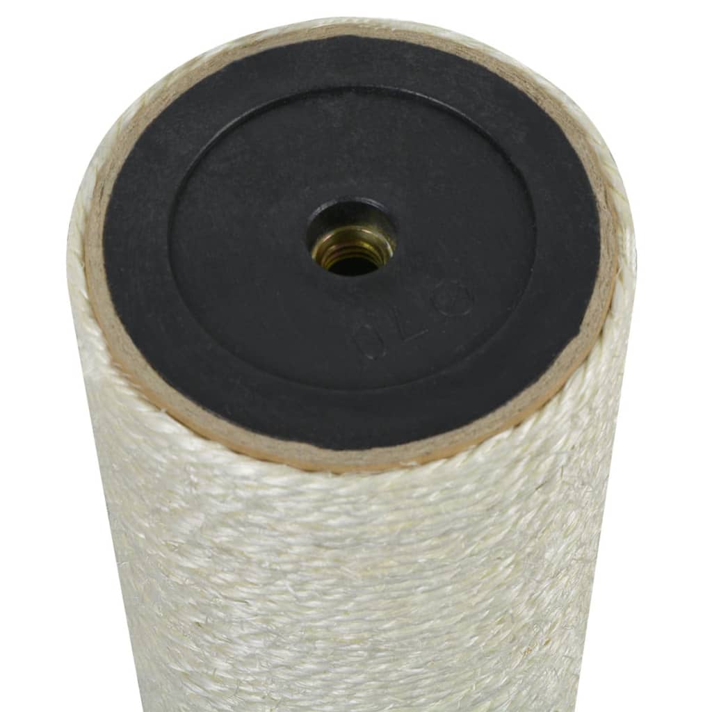 vidaXL Drapak dla kota 8 x 15 cm, 10 mm, beżowy