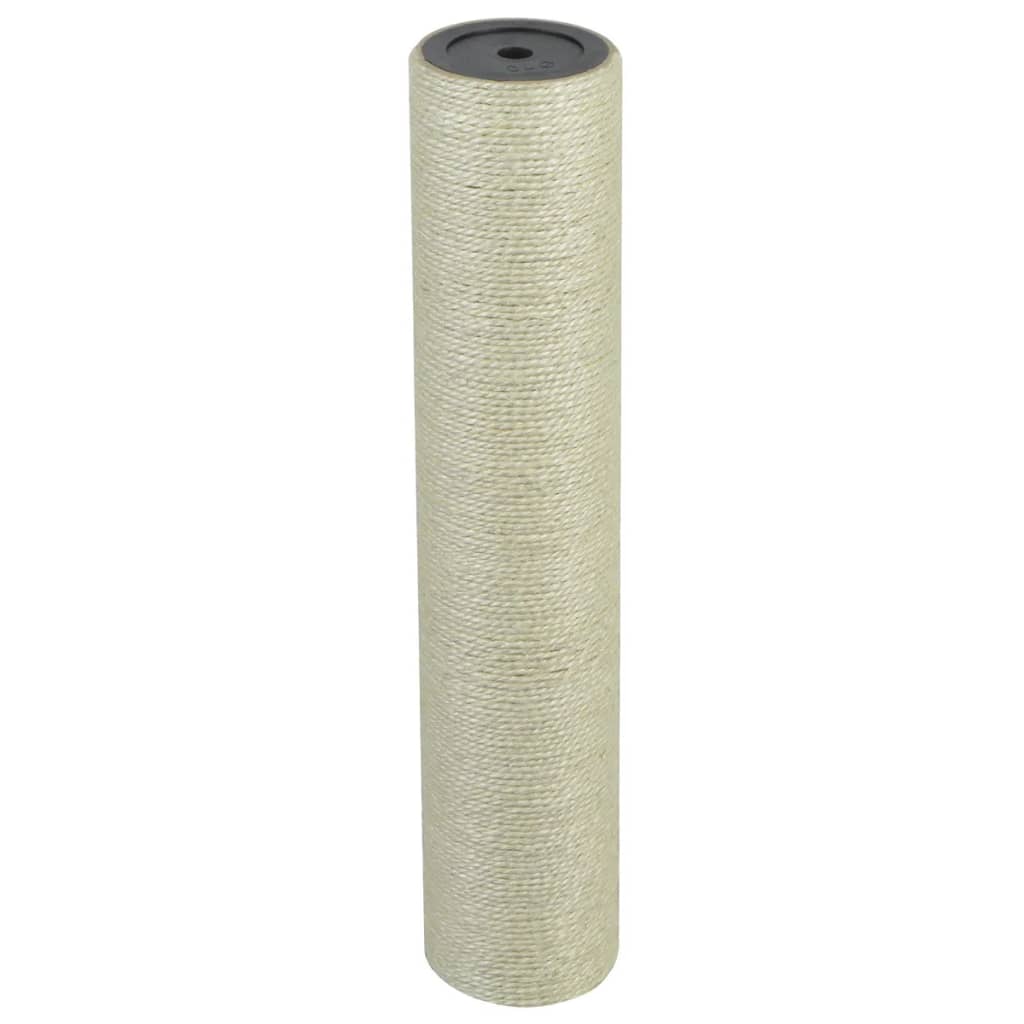 vidaXL Drapak dla kota 8x40 cm, 10 mm, beżowy