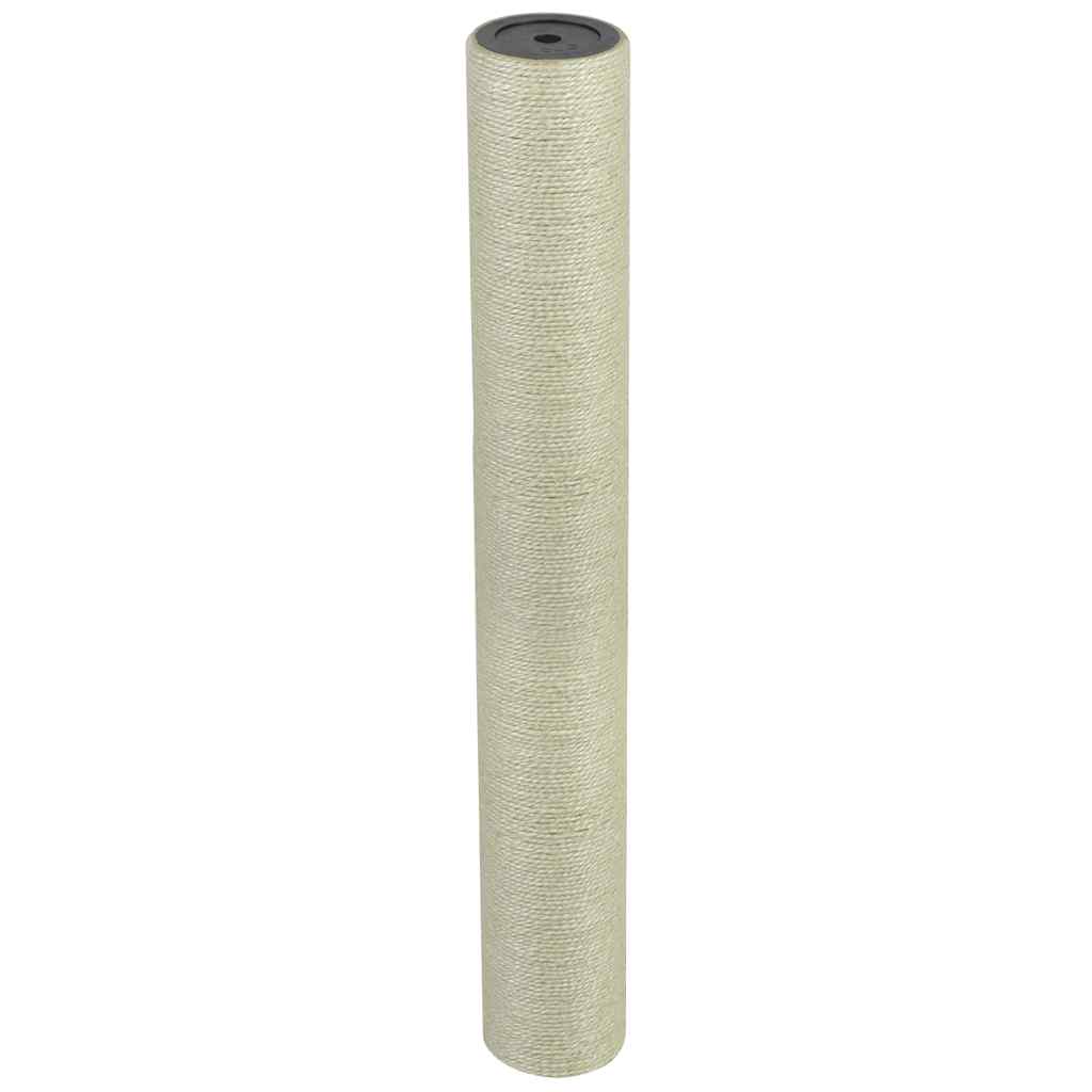 vidaXL Drapak dla kota 8x60 cm, 10 mm, beżowy