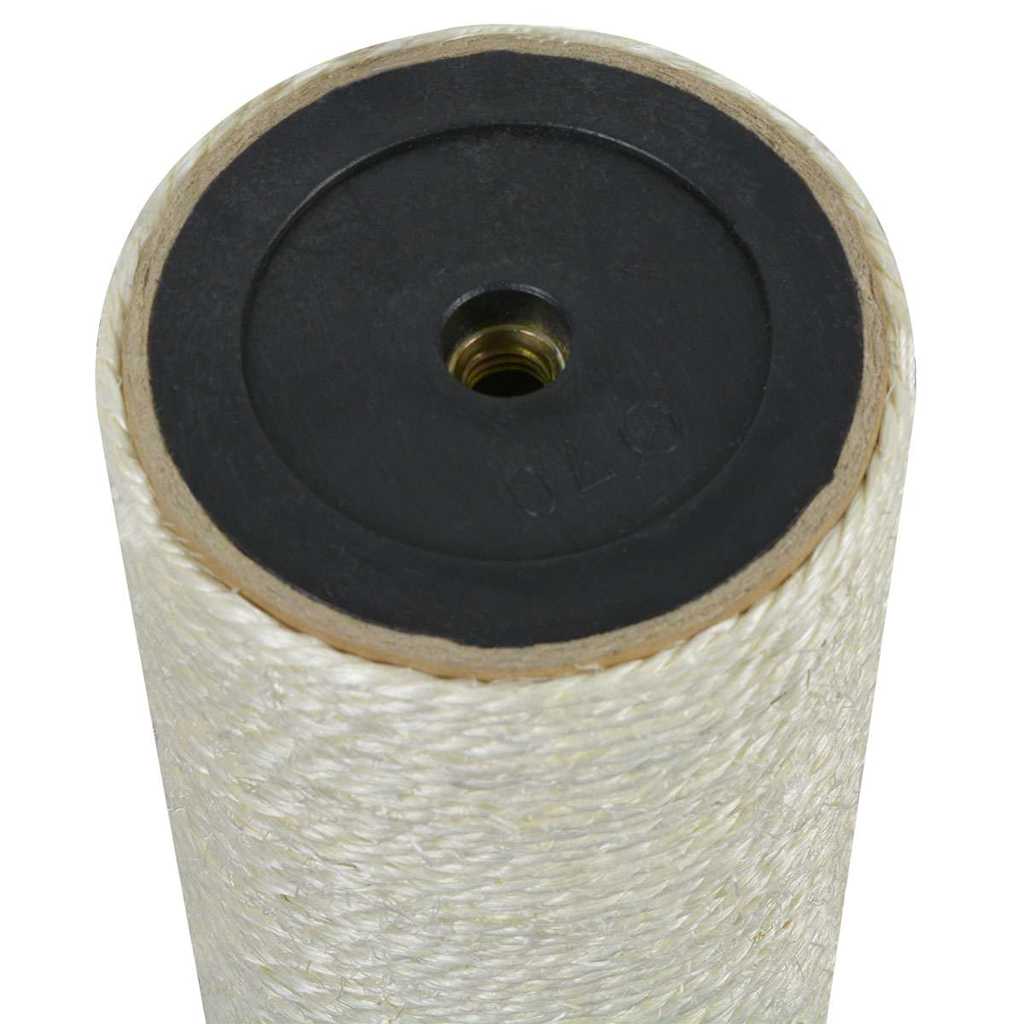 vidaXL Drapak dla kota 8x60 cm, 10 mm, beżowy