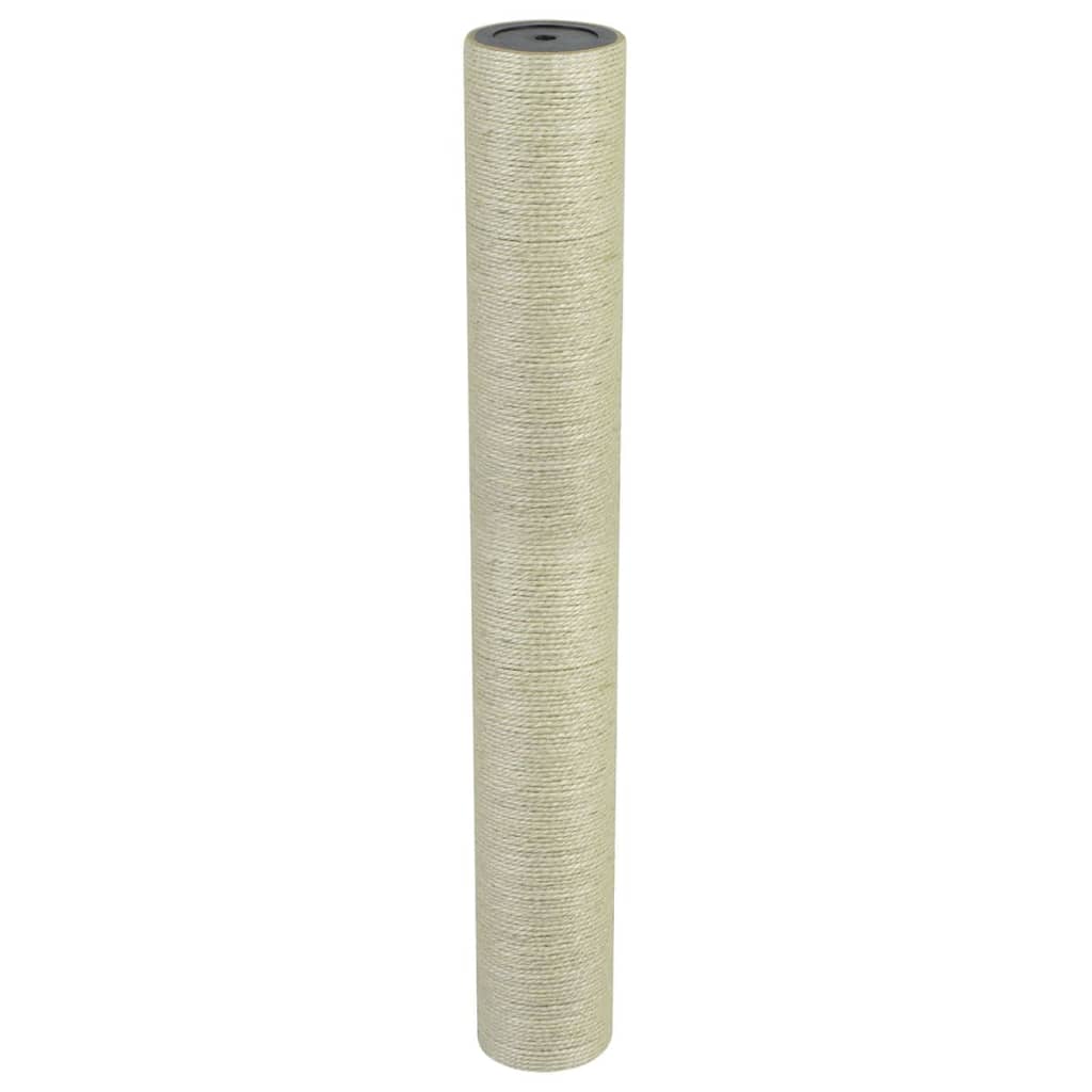 vidaXL Drapak dla kota, 8x60 cm, 8 mm, beżowy