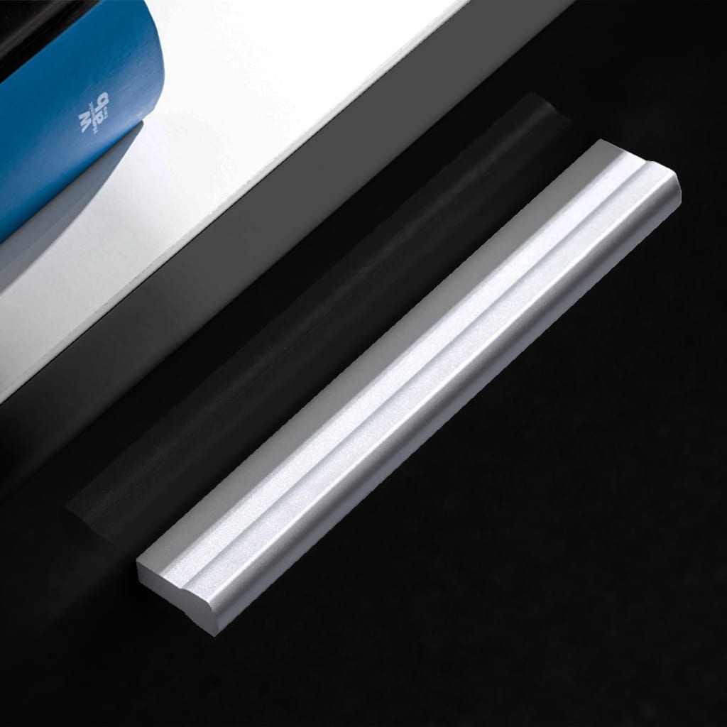 vidaXL Meblościanka z LED pod TV, 5 elementów, czarna na wysoki połysk