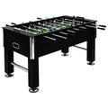 vidaXL Stół do gry w piłkarzyki, stal, 60 kg, 140x74,5x87,5 cm, czarny